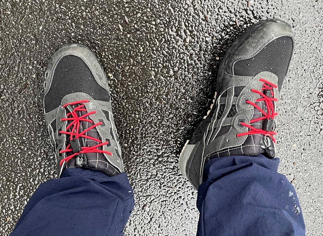 久々の土砂降り
やっぱコレ履いちゃう