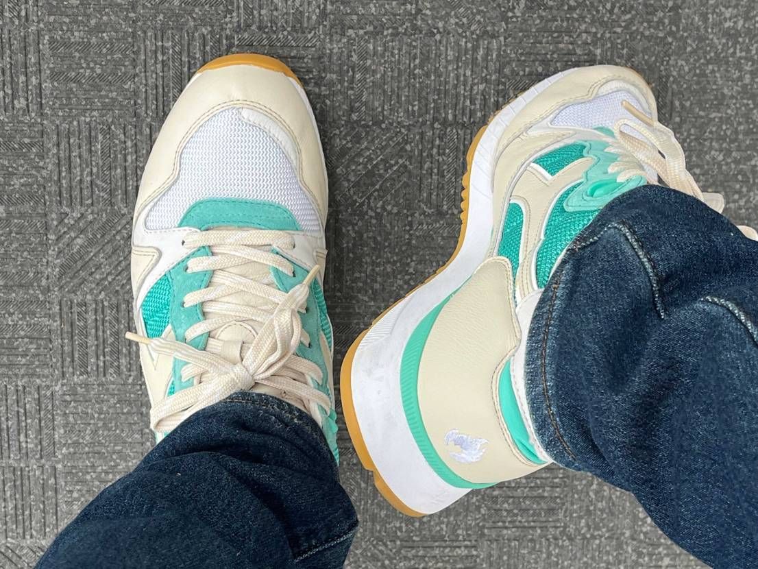 HANON惜しまれますね。。今日はDIADORA V7000履きます。