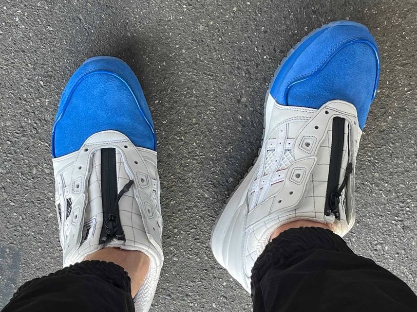 🇫🇷早速シューレースなしスリッポン着用、快適問題なしです。