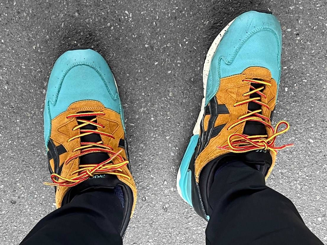 今日から現実に戻る。雨。gel-lyte5 Gore-tex Kingfishe