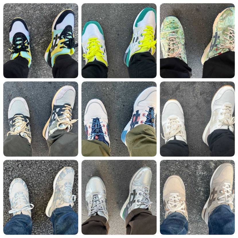 今年履いたgel-lyteⅢ達。
これで手持ちのやつは全部