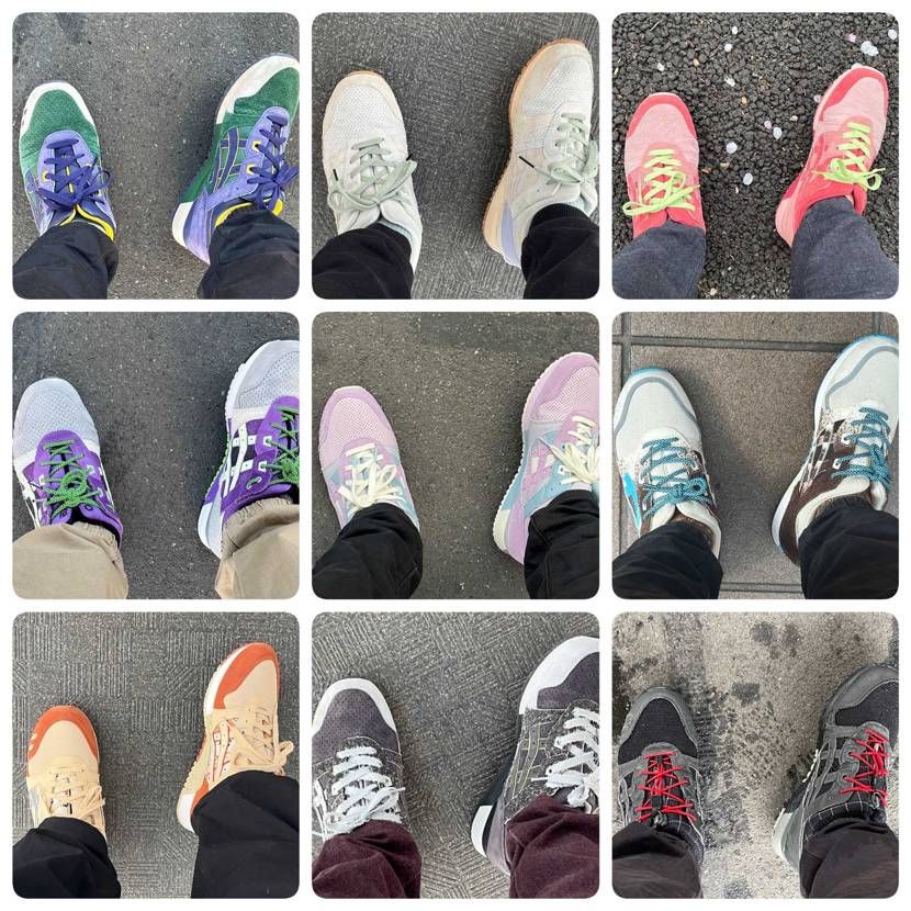 今年履いたgel-lyteⅢ達。
これで手持ちのやつは全部