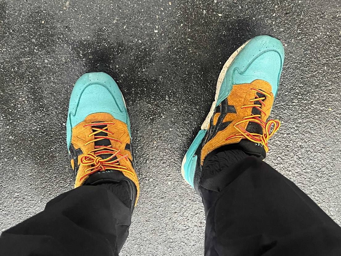 少し重めのGEL5 GTX
少しは涼しくなってくれると良いが