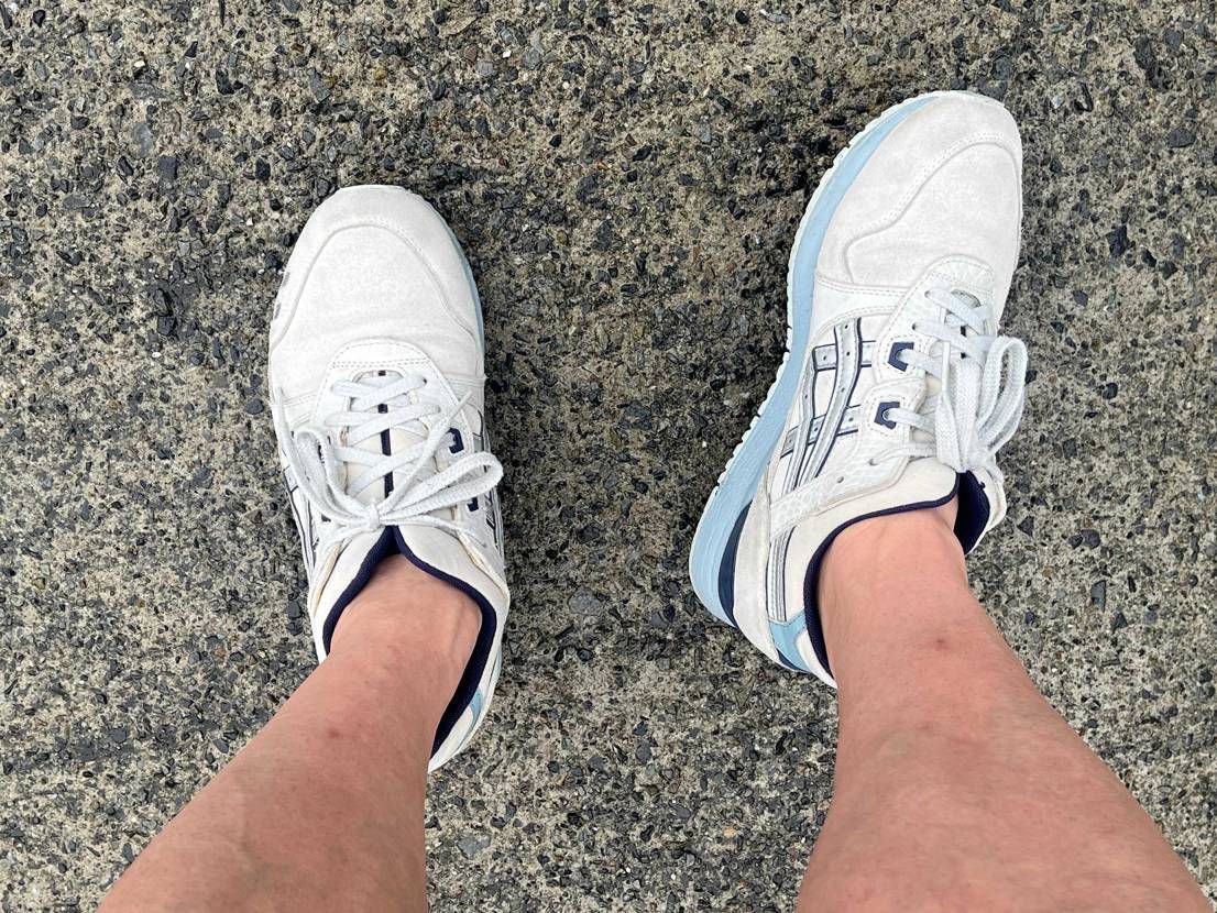 朝散歩。THE運動靴的なGEL3