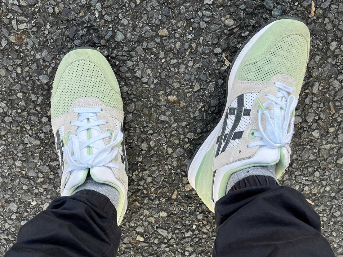 レザー×パンチングスウェードの組み合わせが良いです