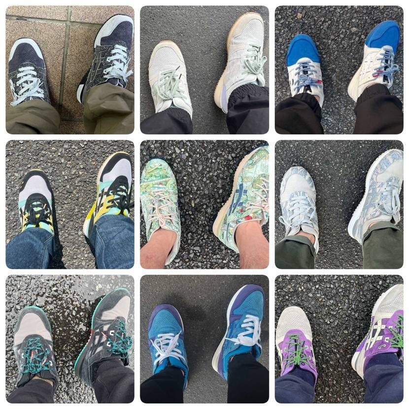 今年履いたGEL-LYTEⅢ達。
変わらず来年もお世話にな
