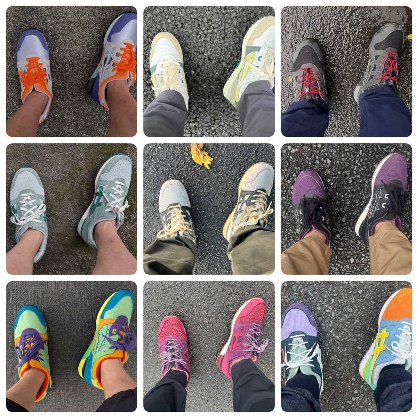 今年履いたGEL-LYTEⅢ達。
変わらず来年もお世話にな