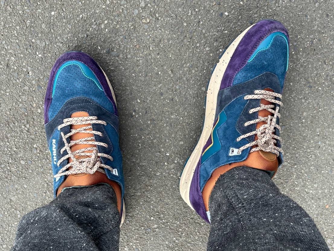 今日はkarhu aria95
脱ぎ履きラクです