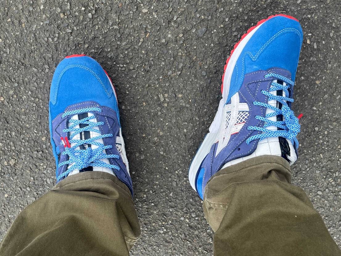 今日はgel-lyte∞
まだ昨日の暖かさが残る朝ですね