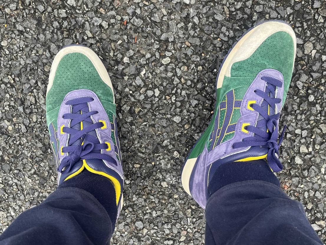 朝散歩はお気に入りのHunter Greenで