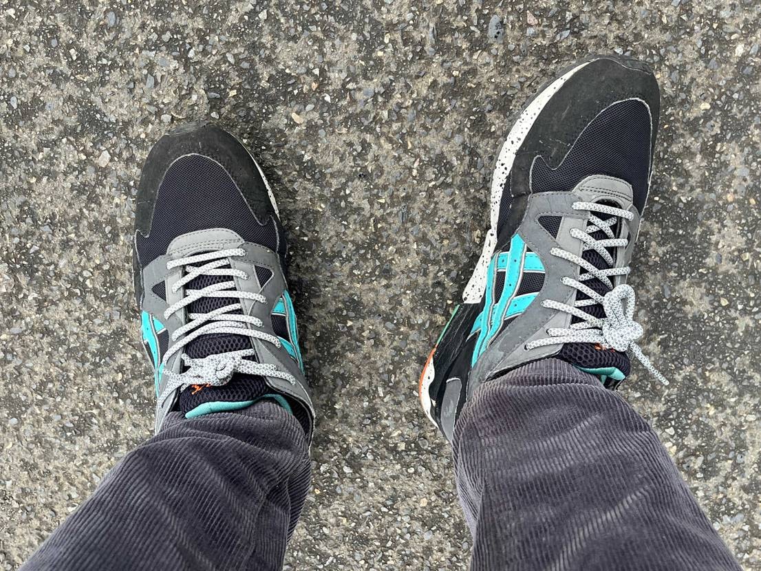 小雨の朝は使いやすいgel5 gtx