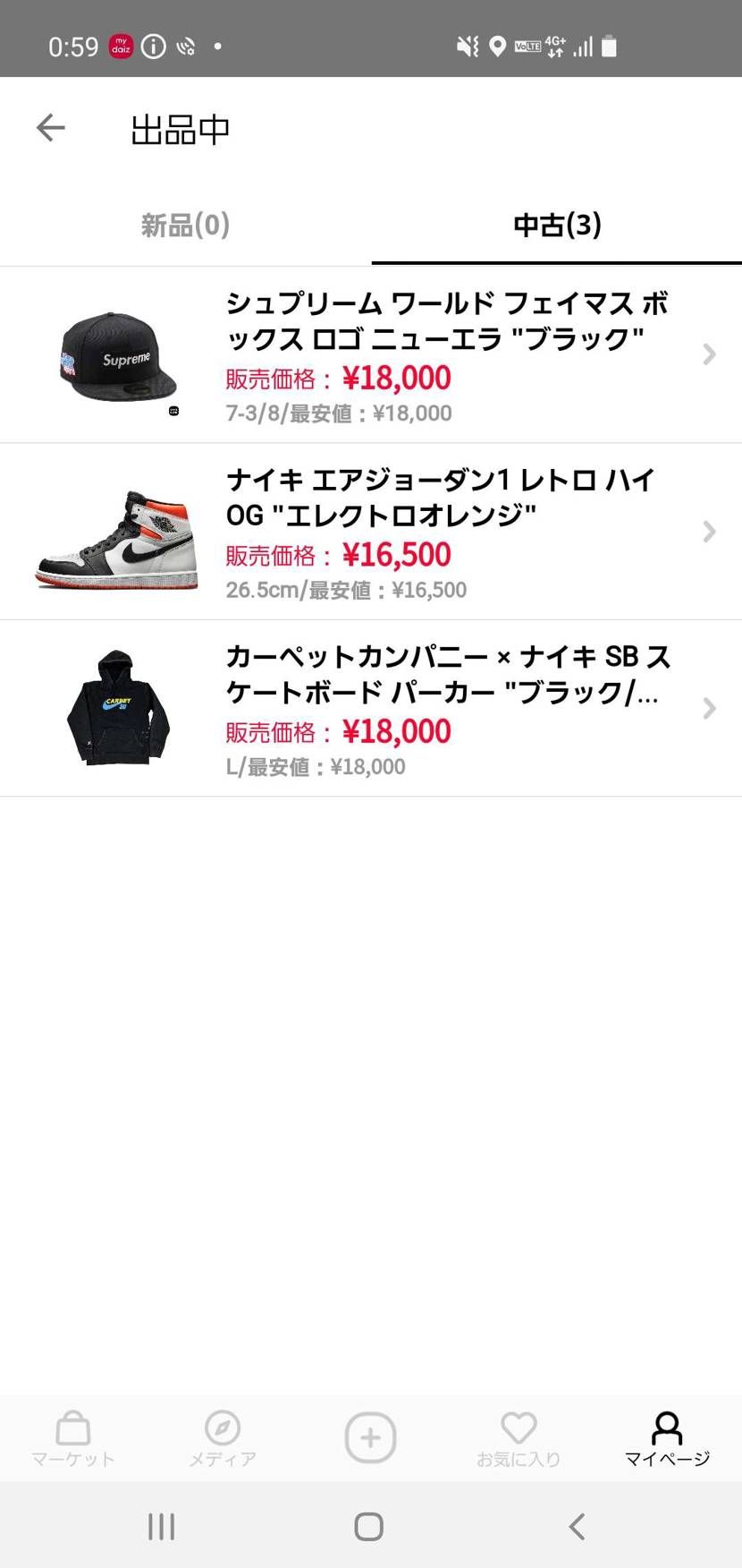 明日休みなので出品していた商品値下げ&明日発送します～✌️