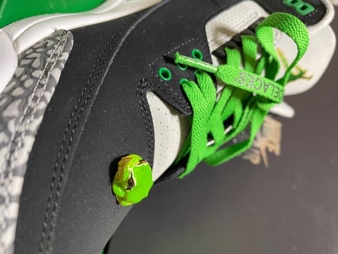 週末いい天気だったら履こうかな
カエルさん乗ってるので雨みたいですね☔️🐸