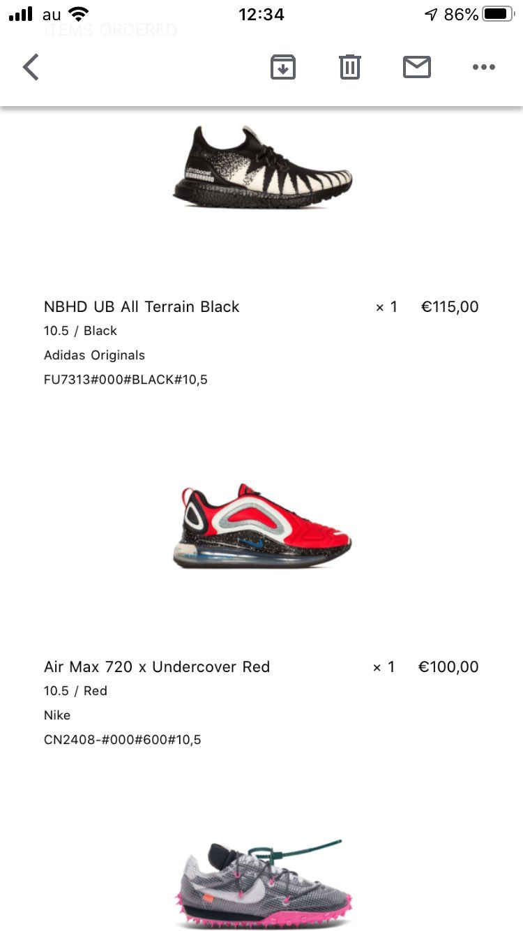 OBDで送料込み5万ちょっと。ultra boost はランニング用、720は安