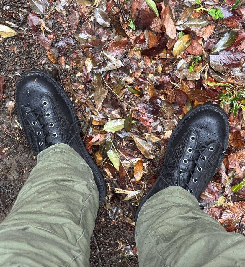 ダナー フィールド育成記録　2日目
雨ですね。この靴の本来