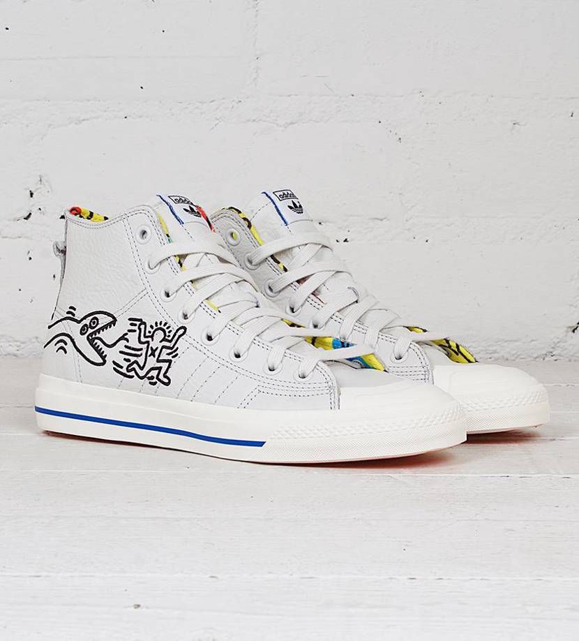 adidasとキース・ヘリングのコラボモデル
海外で6/30に発売済みで、チラ