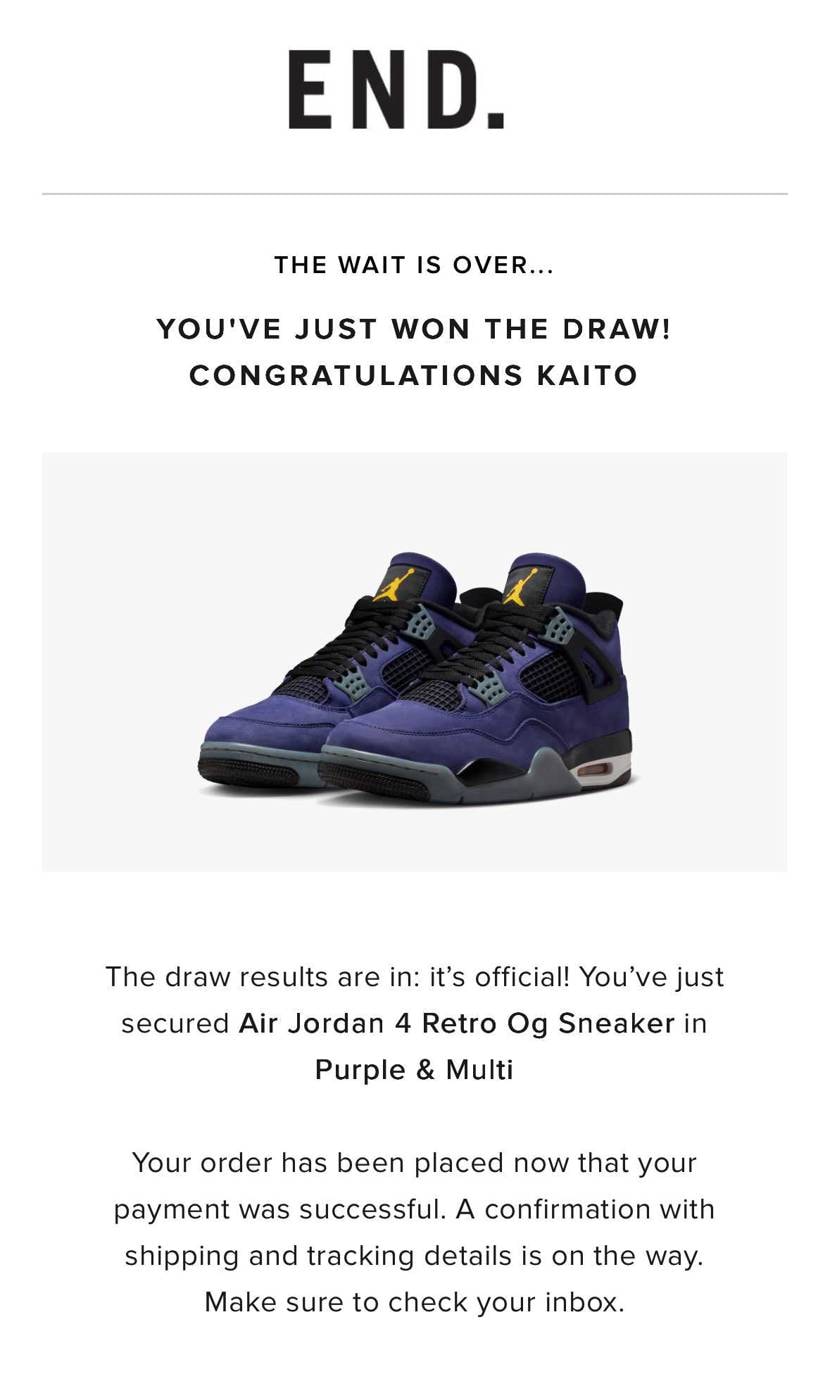 当たったー！とても嬉しい！