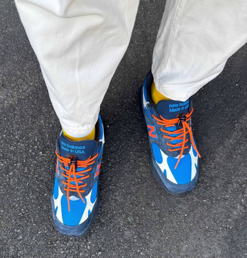 初993履いてみました！
aj1とかダンクSBと全然違いますね！