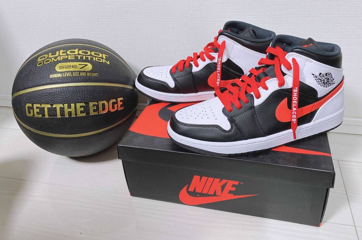 ナイキ エアジョーダン1 ミッド ブラック チリレッド ホワイト のコーデ 口コミ投稿 Aj1調べてたらもし By86 スニーカーダンク