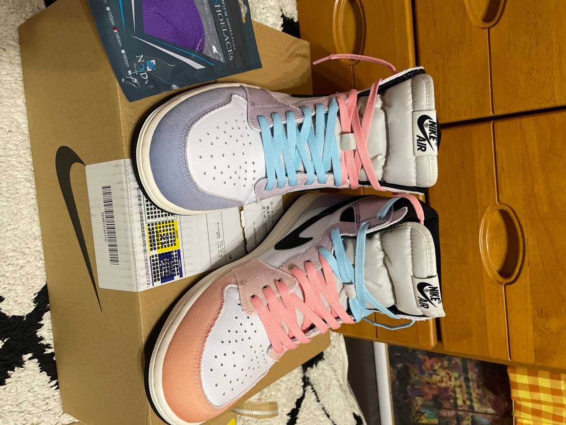 シューレース変えて春仕様に！