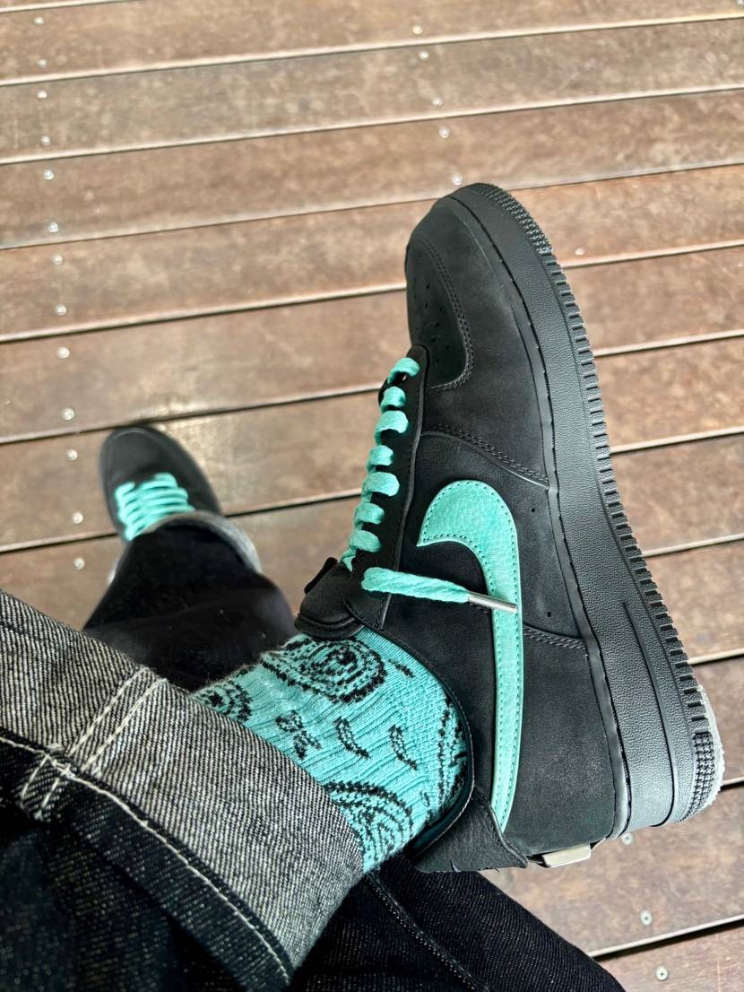 たまには履いてあげないと、ということで久しぶりのTiffany airforce