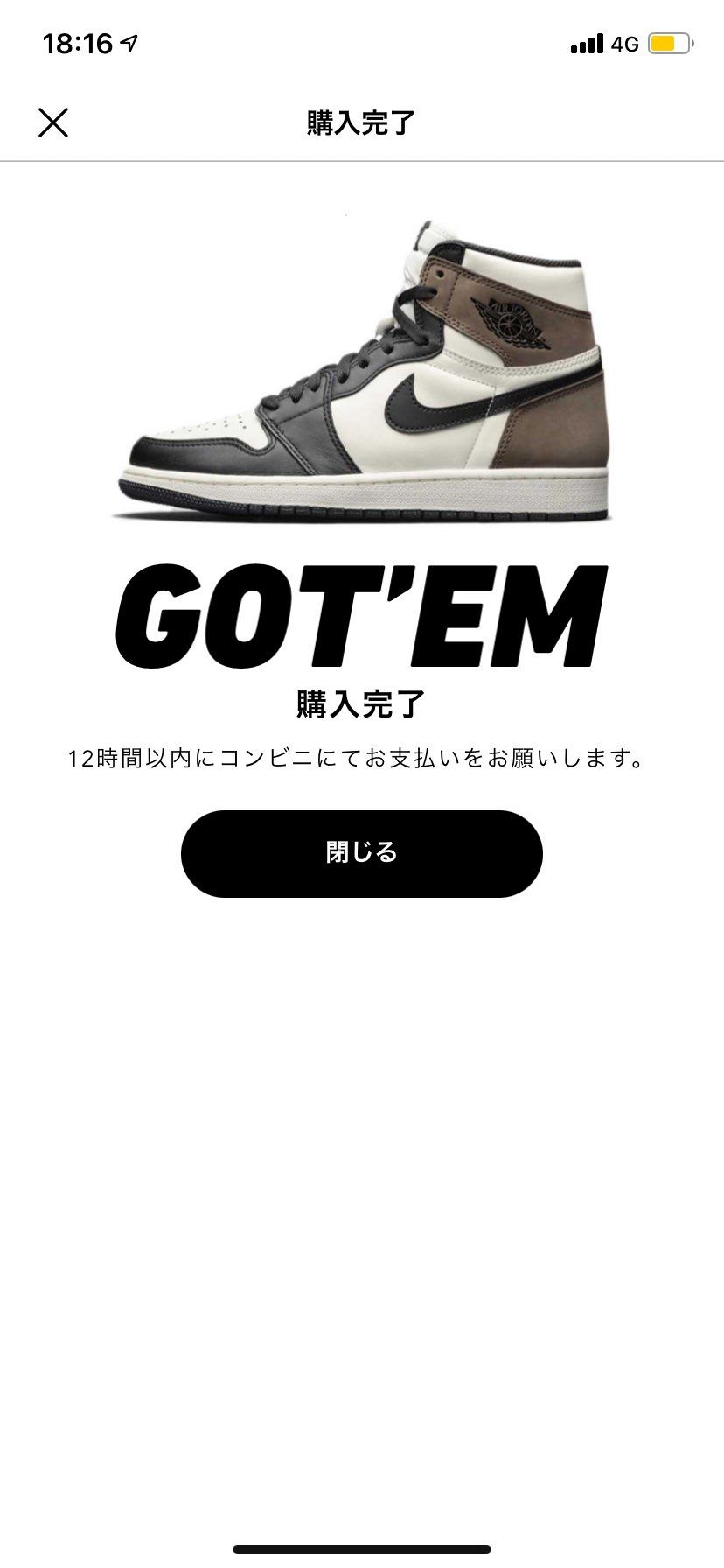 手を震えさせながら購入ボタンを押しました😣