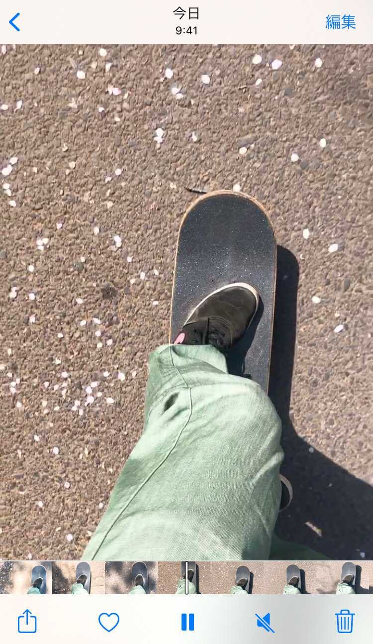 📮までプッシュ〜🛹
楽しかったけど足パンパン😂

相変