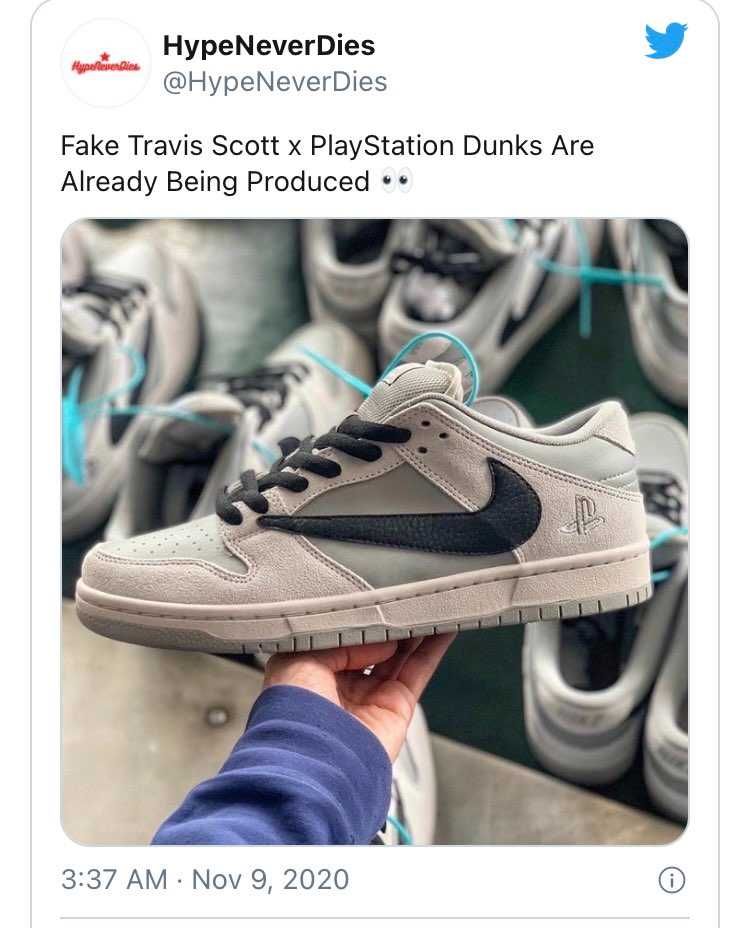 travis playstationダンクのフェイク品😅
クオリティ笑