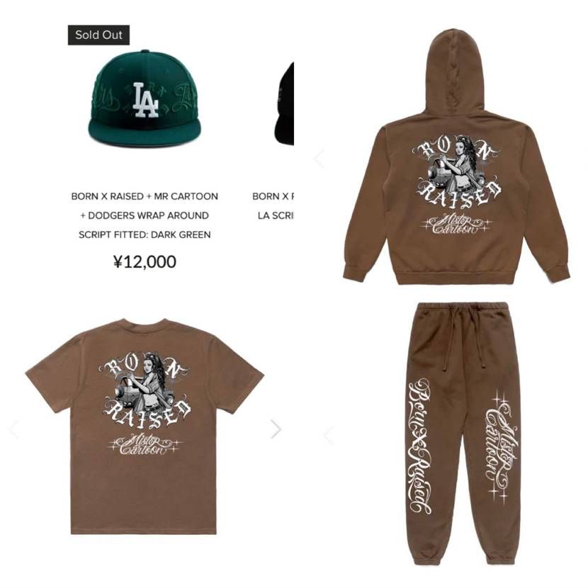 朝4時起きで「BORN × RAISED 」公式でNEWERA狙ってたけどカード