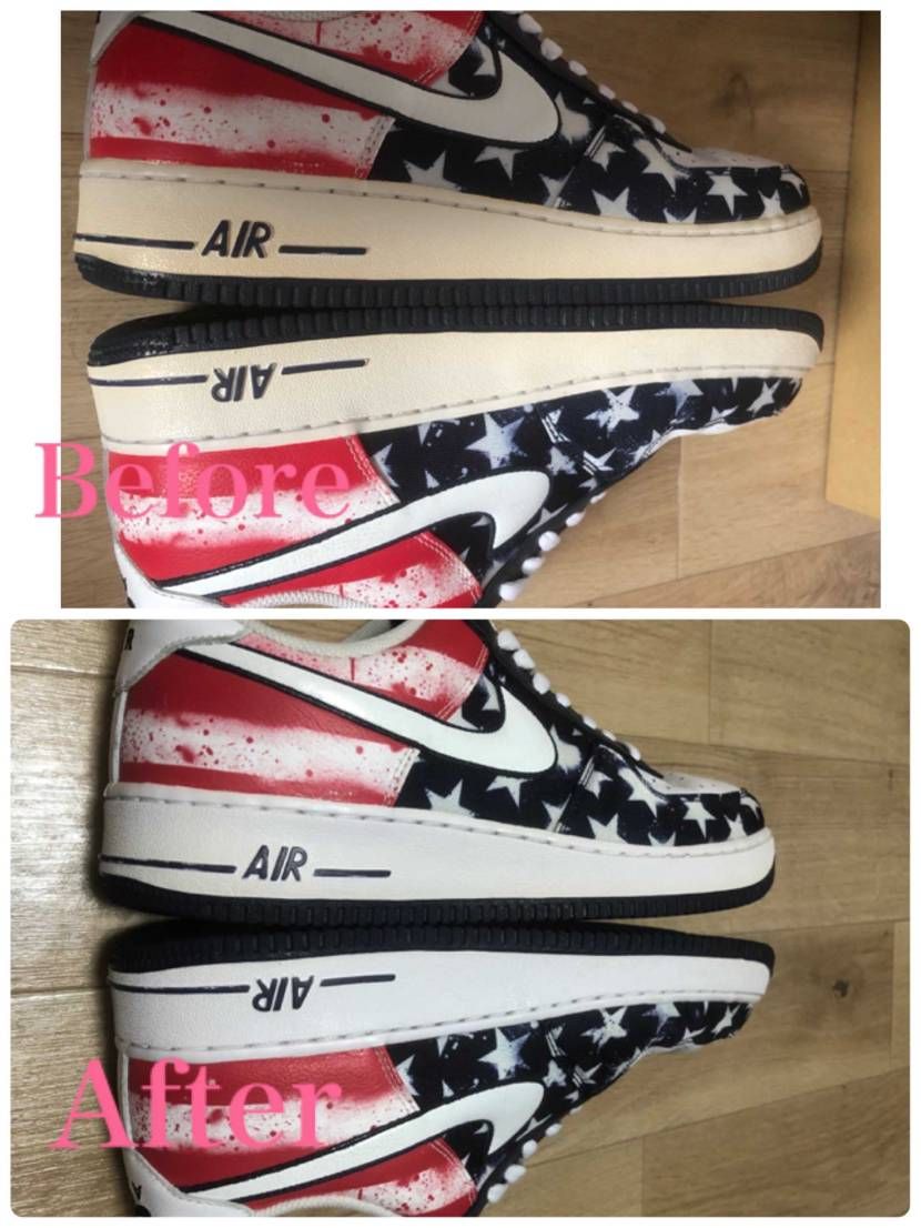 今日は快晴だったので以前から気になってた黄ばみを
取ってみ