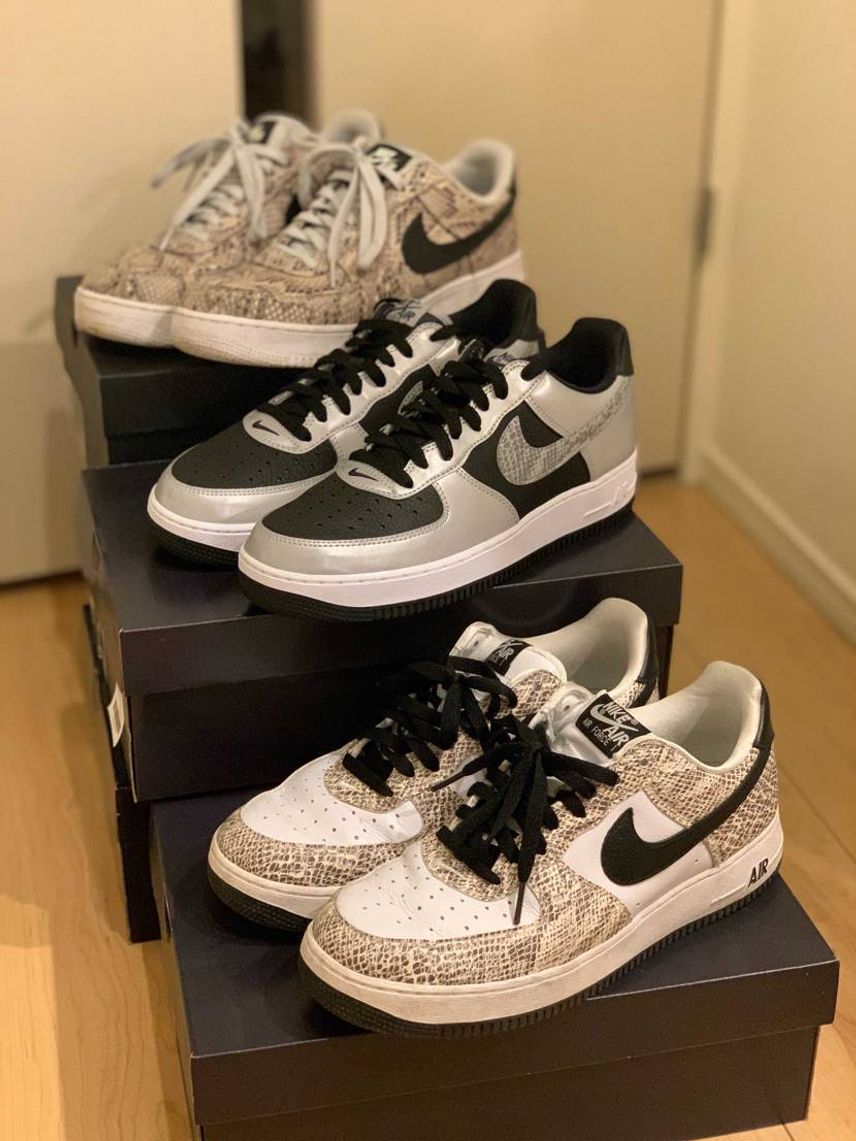 エアフォース1、スネーク3兄弟🐍
ジョーダン11とスタンスミスのスネークも
