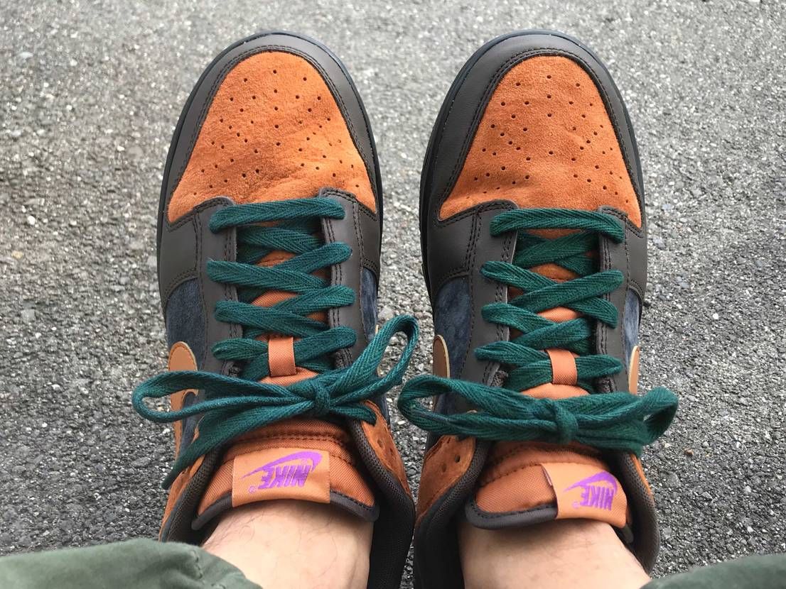 もんじゃさまに教えていただきました靴紐です！
かなりいい感じです！
秋を感じ