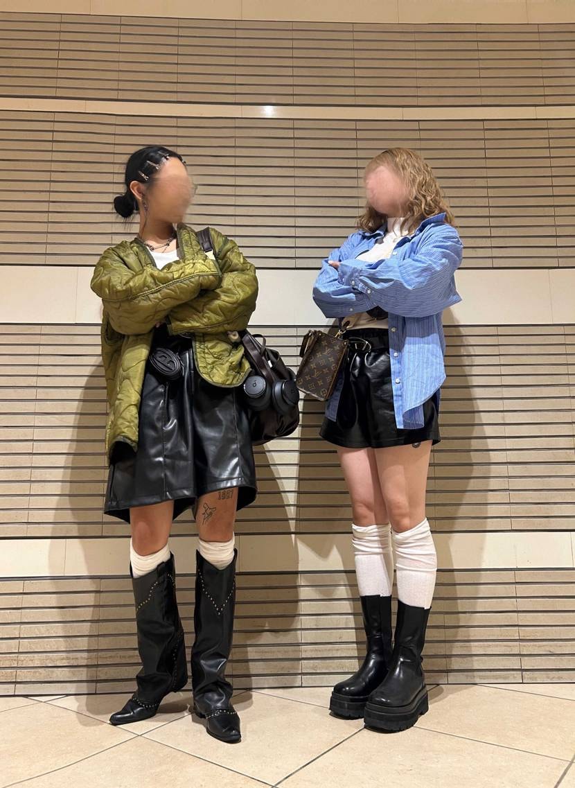 Shopping and eating with friends after a