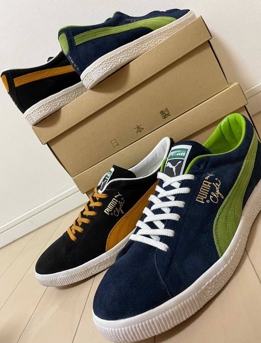 PUMA Clydezilla 06年製

復刻前にオリジナルの2足が同じセ