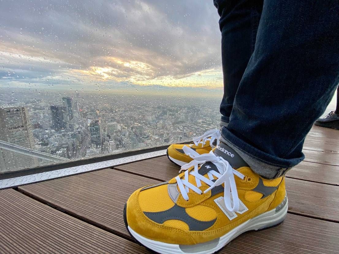 992履き心地ちょうどいい。宮下のインスタントついでのスクランブルスクエア。