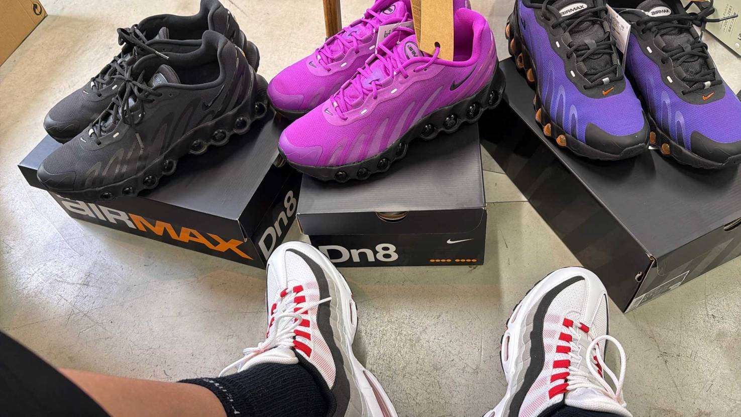 DN8 履きやすすぎて。
95はワンサイズアップ
DN8は1.5cmアップ↑