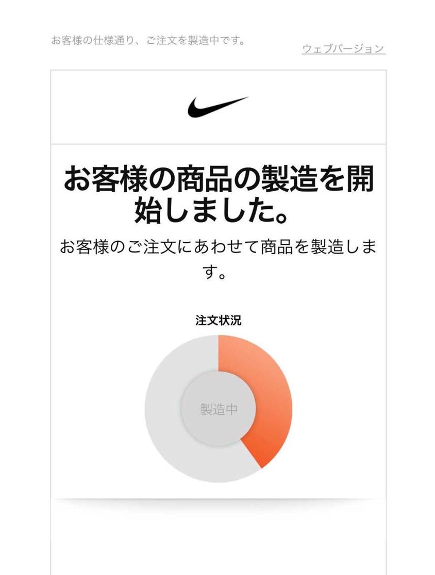 9/1に製造開始の案内あってそれ以降は通知ありません‥‥
カスタムできた方で既