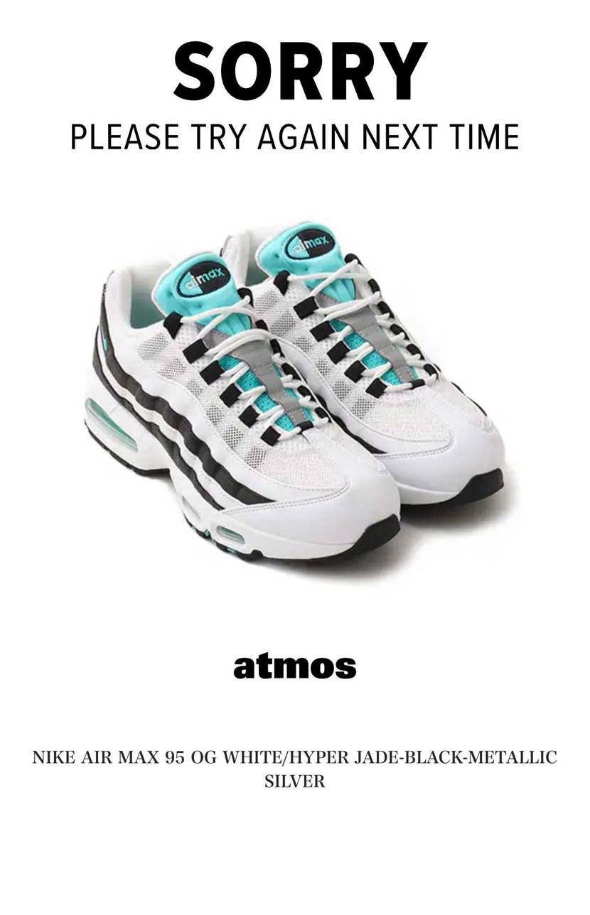 atmosもsnkrsもダメでした🥲︎
買えNIKE😢
#NIKE#エアマッ