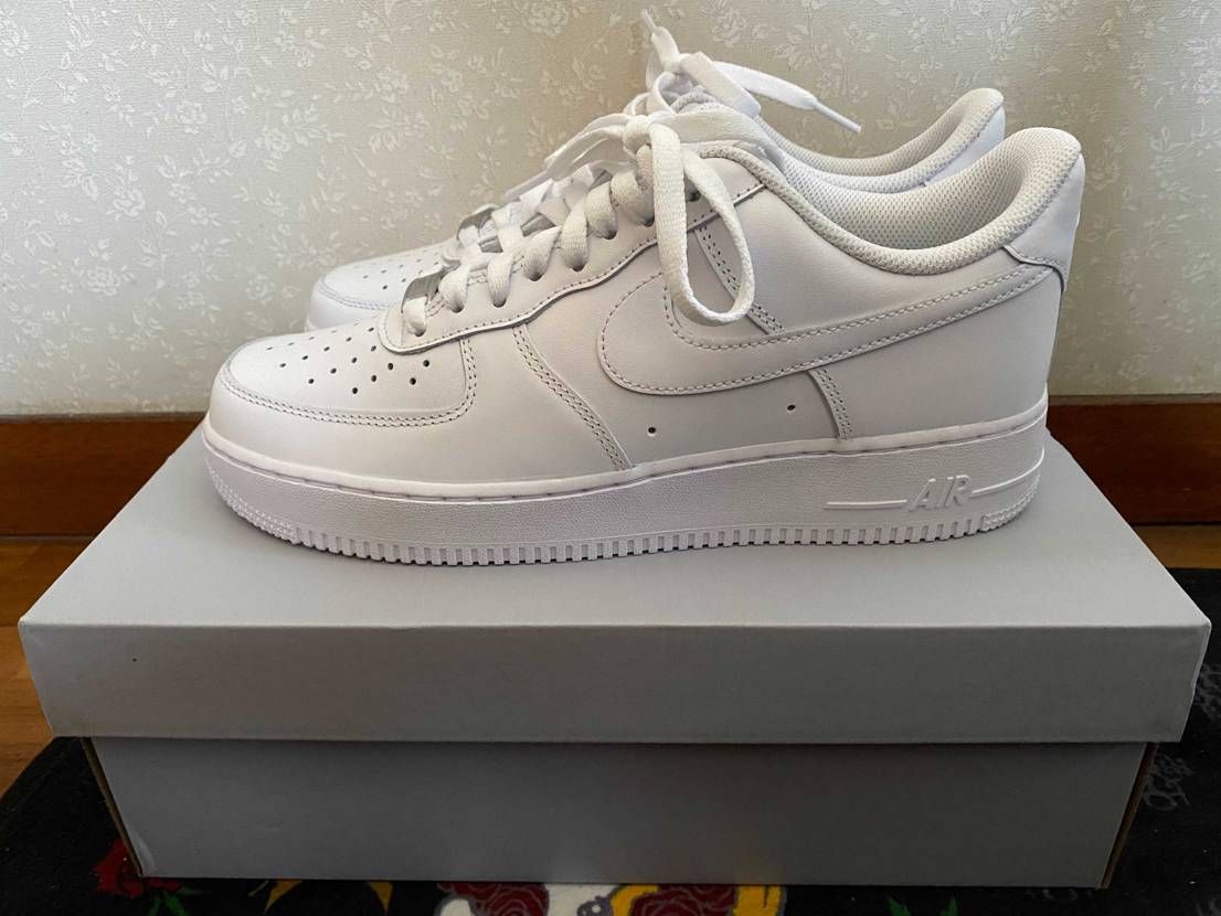 届いた〜❣️念願のAIRFORCE1❣️かっこいい〜❣️大切に履こう😌と