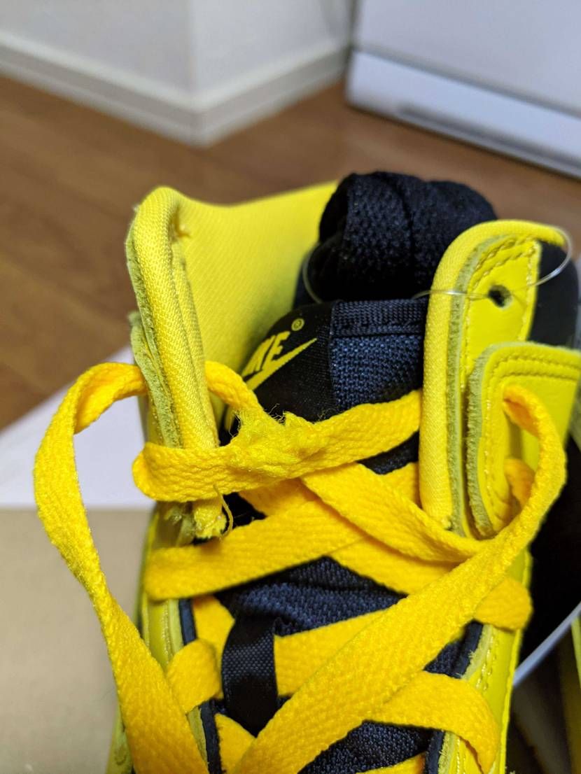 ダンクハイ届いたんですけど、開けたら紐が破れてた！
スニダン