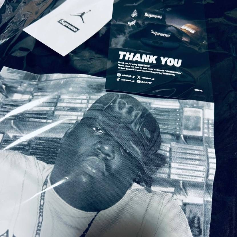 Supreme x Jordan Biggie S/S Top "Black"シ