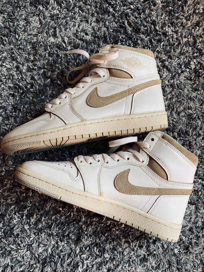 AJ 1 high neutral grey 85s OGをオールドルックにカス