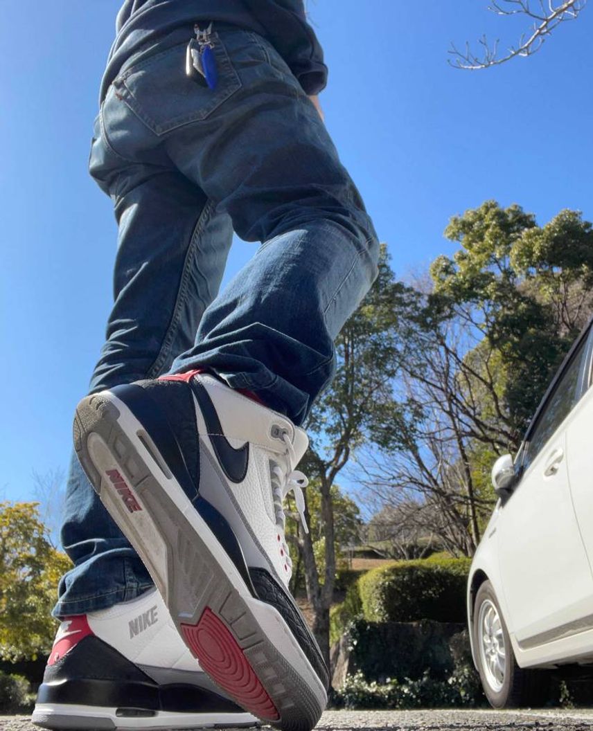 今日は小春日和☀️ jordan3 tinker で出掛けます⚽️