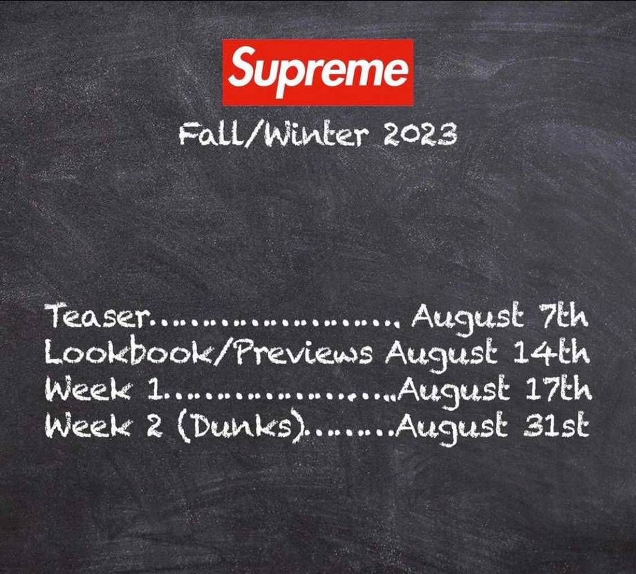 2023FWこれからの日程がでたもよう🤔