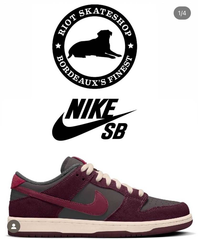 🐶RIOTSKATEBOARDS X Nike SBDunk Low relea