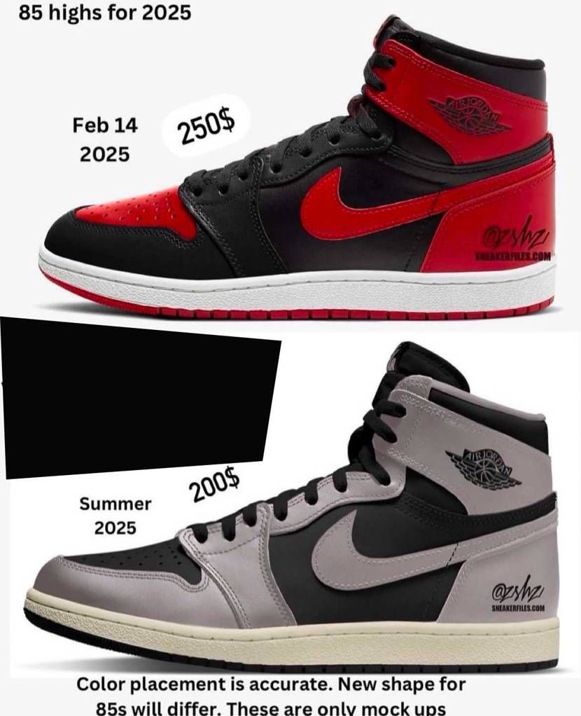 Air Jordan 1 High OG ‘85 bread
　　　　　　　+
