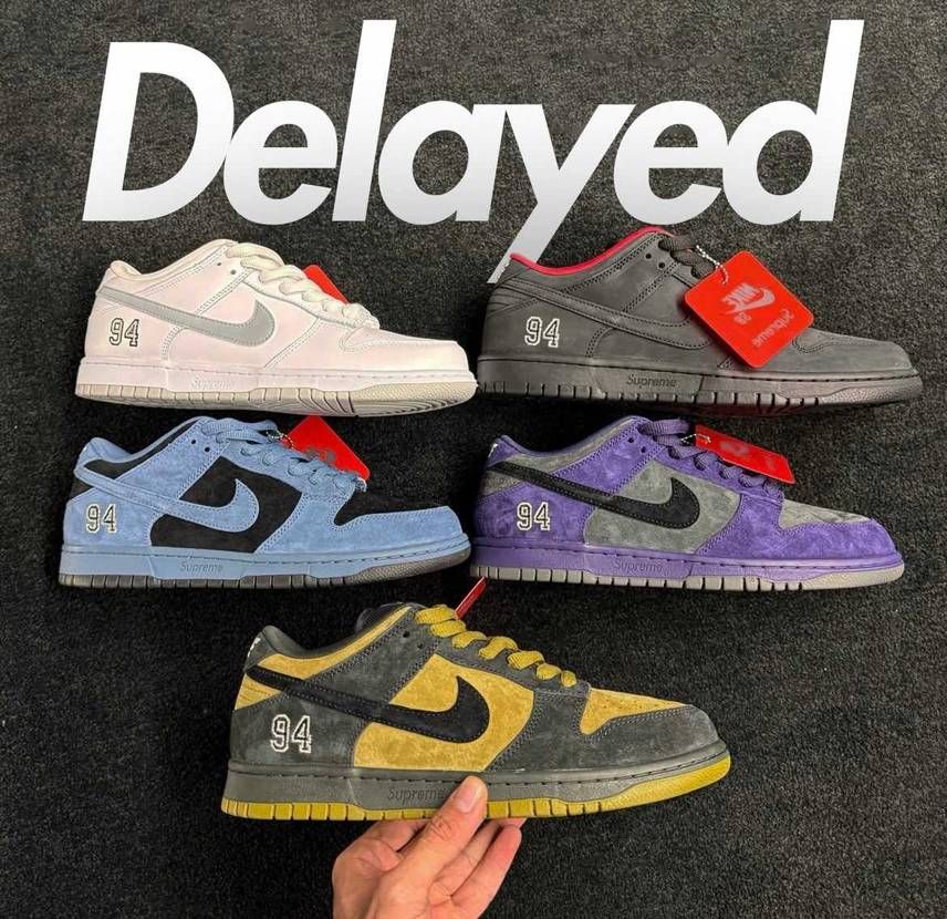 supreme SBとAir Force 1のリリース日が秋冬シーズンに延期らし