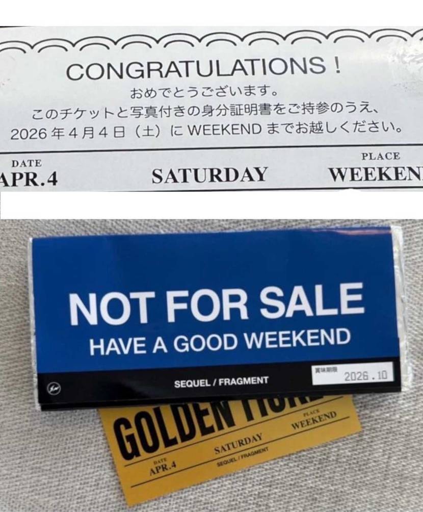 スニーカーとアパレル🤔