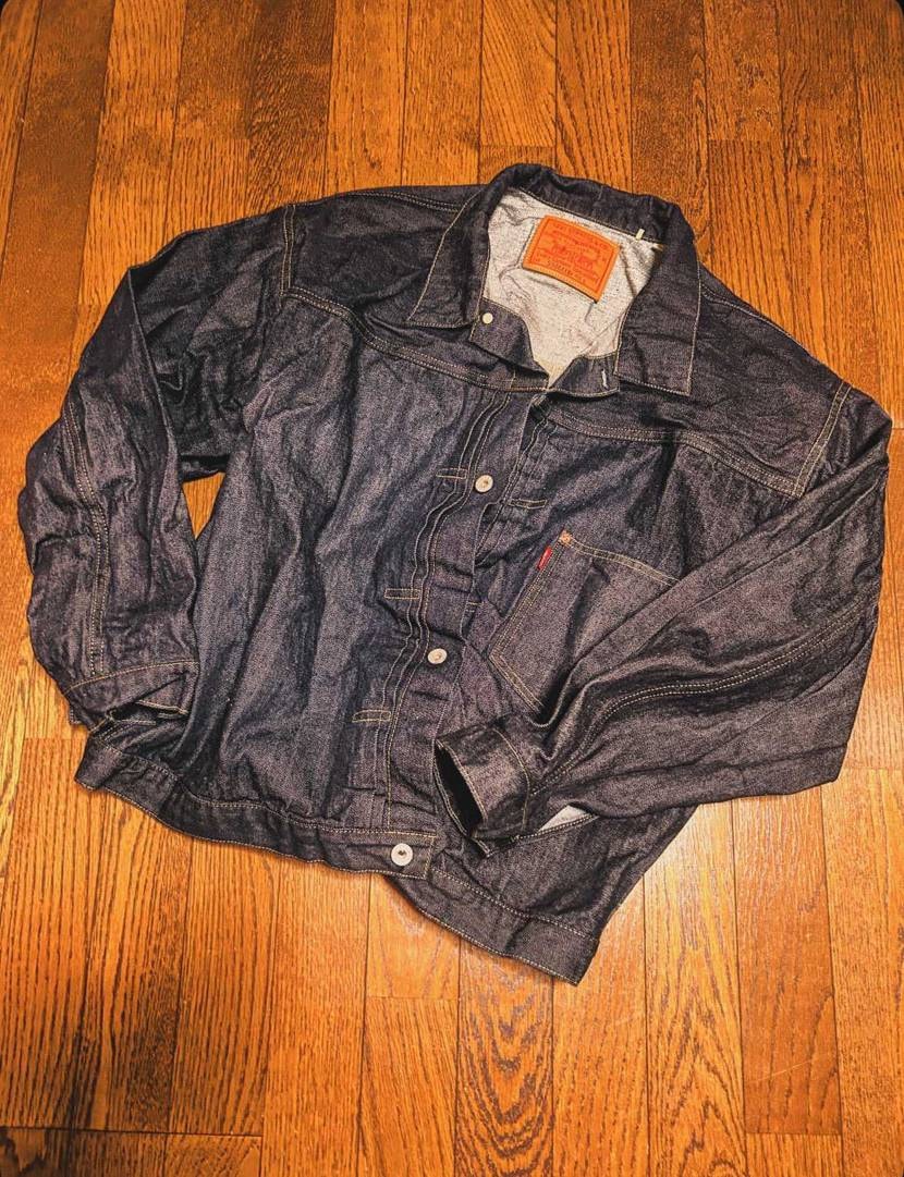 １着はそのまま。２着目は1ウォッシュからの乾燥でサイズダウン