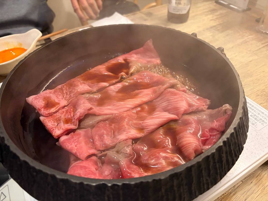 昨日はスキヤキ専門店へ🤤本日はおとなしくしときます🙇🏻